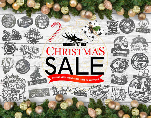 Christmas Bundle 4 (55 Designs) 2020 - DXF Download