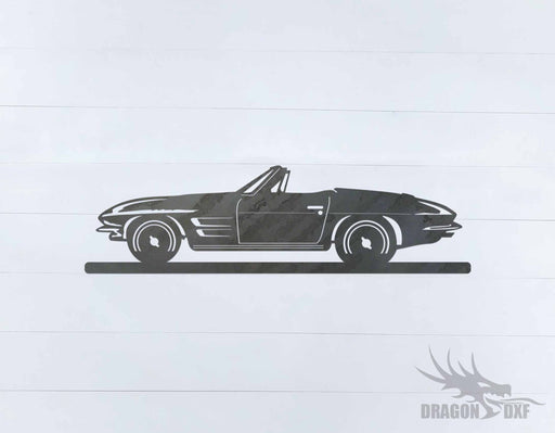 Classic Car 1963 Corvette Sting Ray - DXF Download