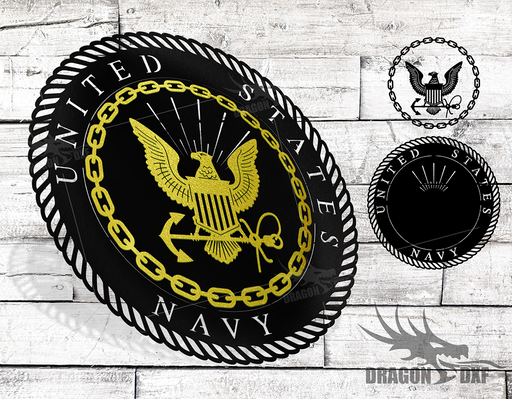 2 Layer - United States Navy - DXF Download