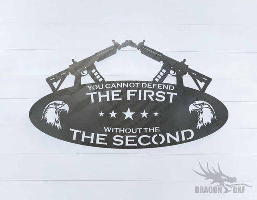 2nd amendment sign 25 - DXF Download