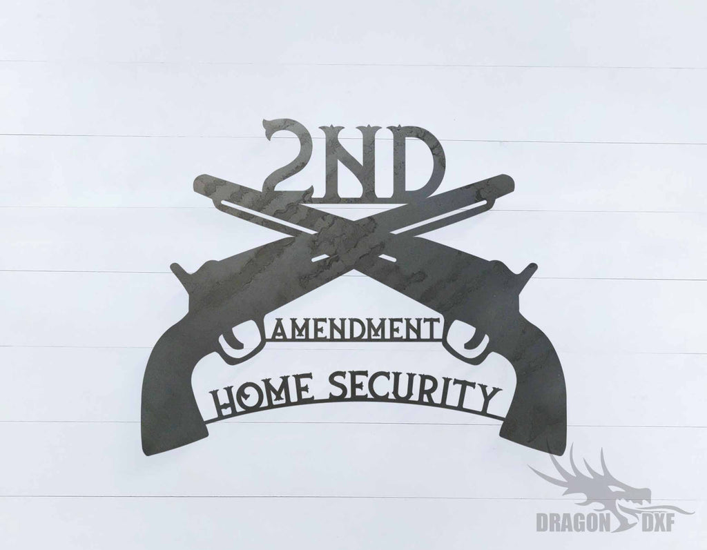 2nd amendment sign 31 - DXF Download — DragonDXF