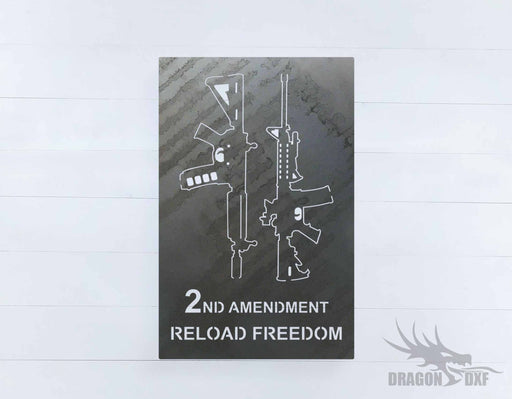 2nd amendment sign 38 - DXF Download