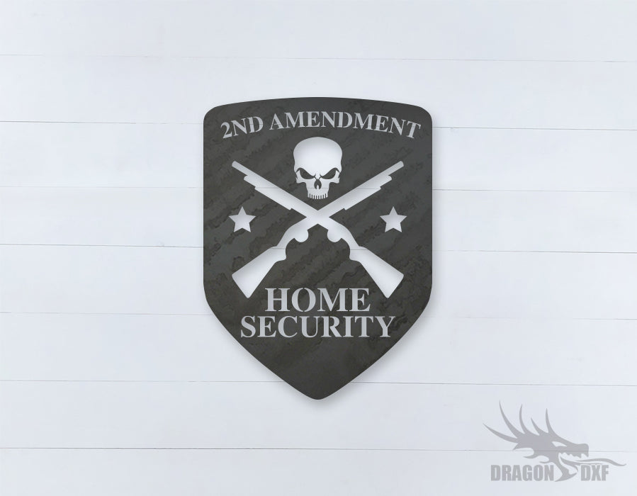 2nd amendment sign 12 - DXF Download — DragonDXF
