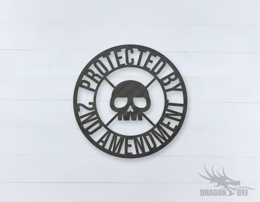 2nd amendment sign 1 - DXF Download