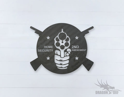 2nd amendment sign 20 - DXF Download
