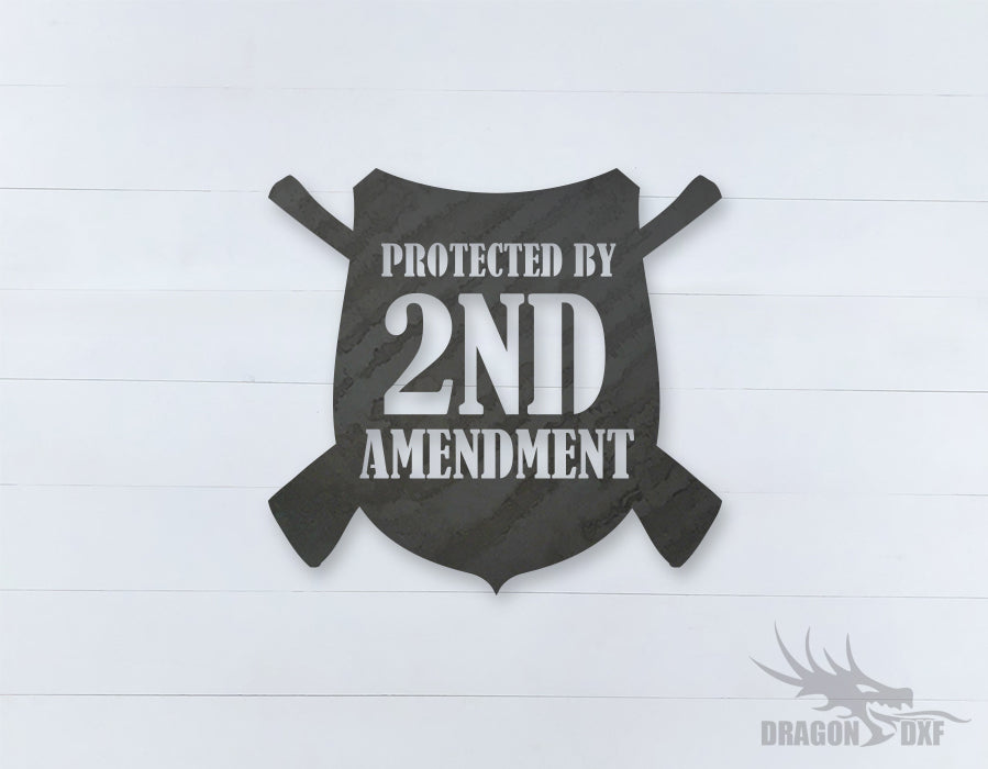2nd amendment sign 2 - DXF Download
