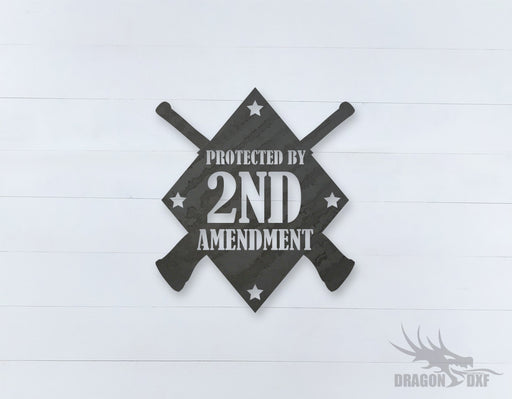 2nd amendment sign 3 - DXF Download