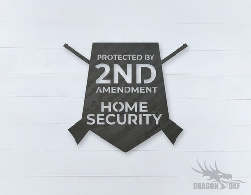 2nd amendment sign 5 - DXF Download