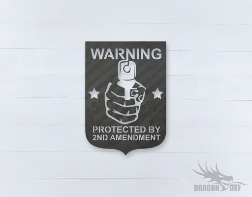 2nd amendment sign 6 - DXF Download