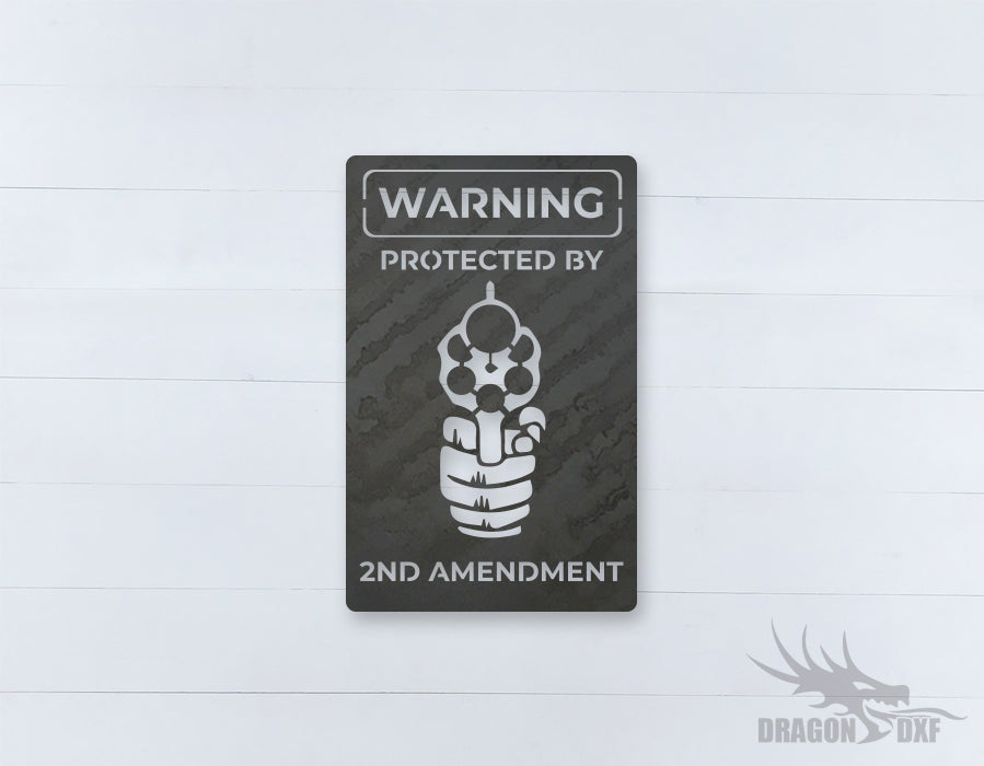 2nd amendment sign 9 - DXF Download