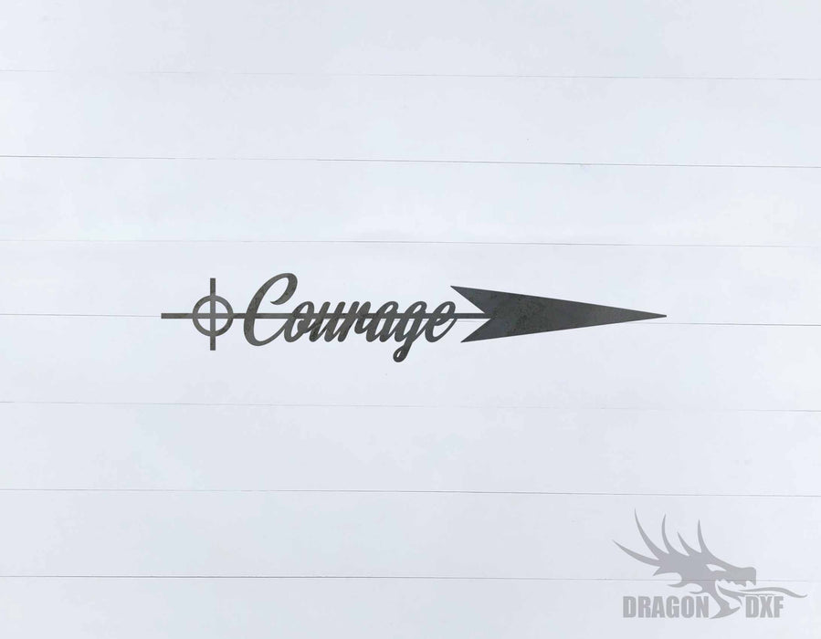 Arrow Design - Courage - DXF Download