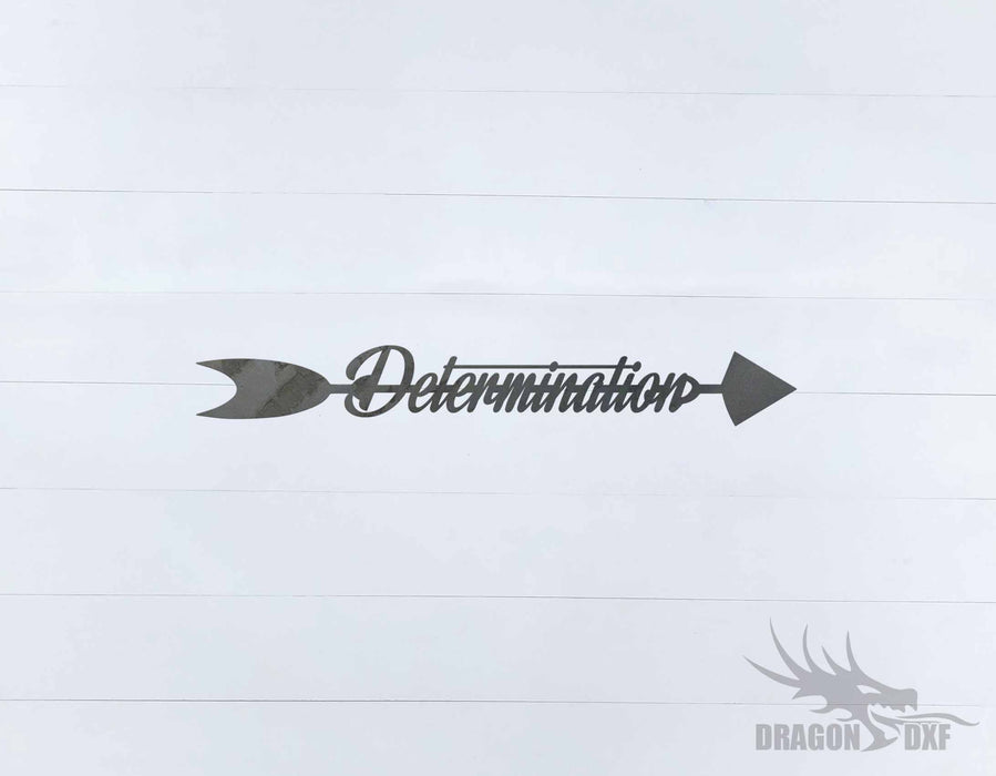 Arrow Design - Determination - DXF Download