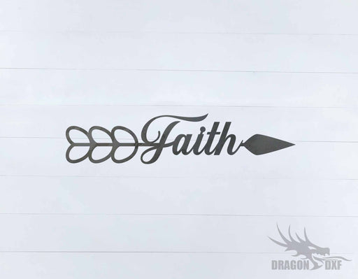 Arrow Design - Faith - DXF Download