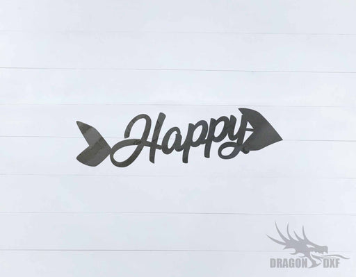 Arrow Design - Happy - DXF Download