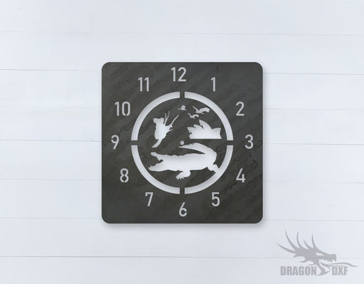 Australian Clock Design 8  - DXF Download