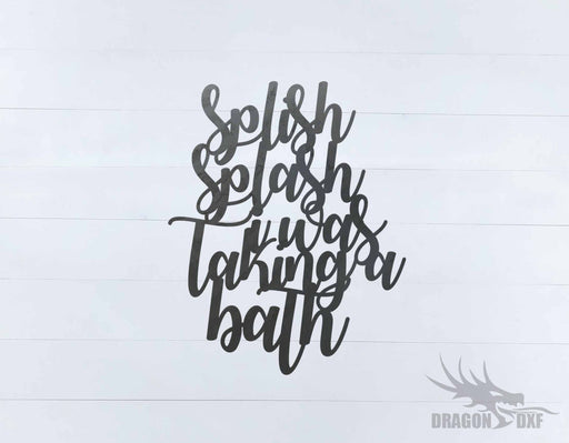 Bathroom Scripture Design 2 -  DXF Download