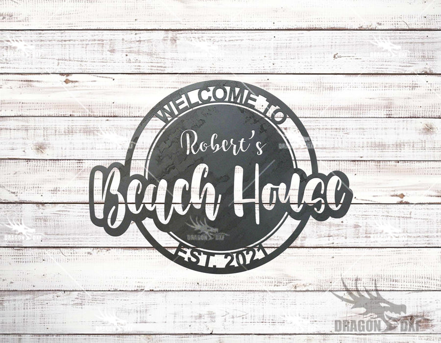 Backyard, Beach House, Garage, Lake House, Porch and Resort Sign Package (18 Designs) - Plasma Laser DXF Cut File