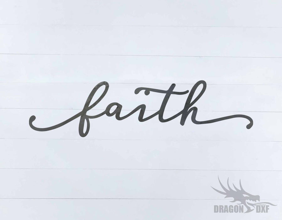 Faith 4 - Word - Decor - DXF Download