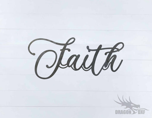 Faith 5 - Word - Decor - DXF Download