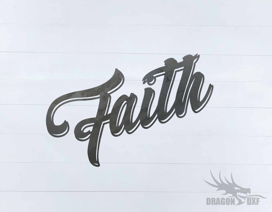 Faith 6 - Word - Decor - DXF Download