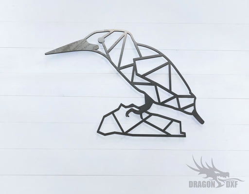 Kingfisher Bird - Geometric - Deco - Animals -  DXF Download
