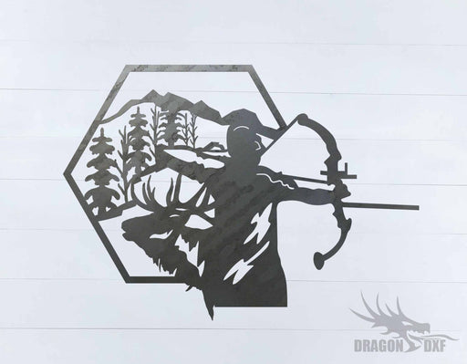 Bow Hunting Design 12 - DXF Download
