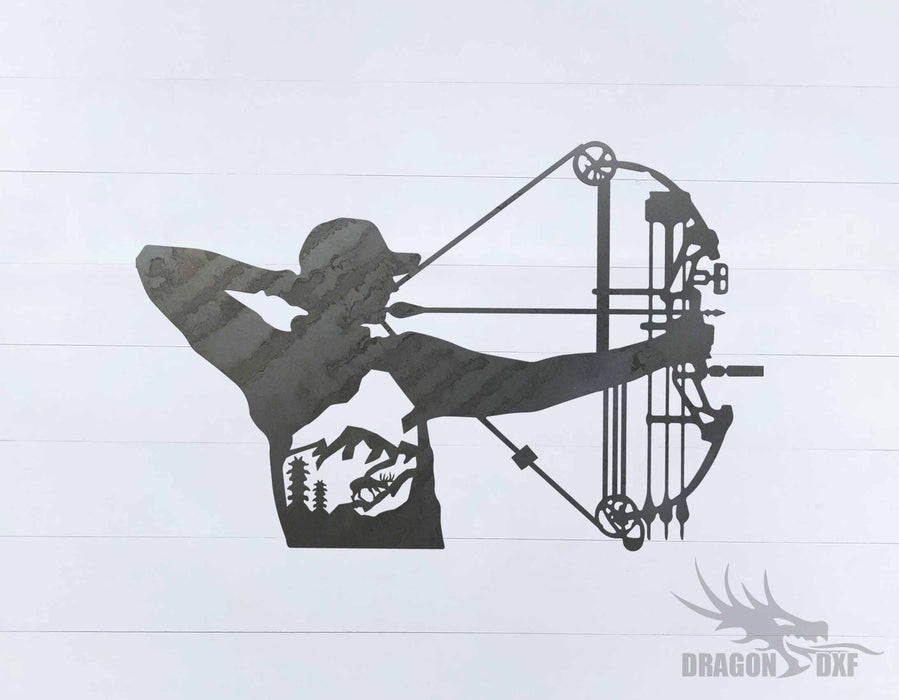 Bow Hunting Design 14 - DXF Download