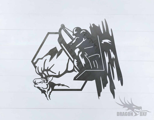 Bow Hunting Design 8 - DXF Download
