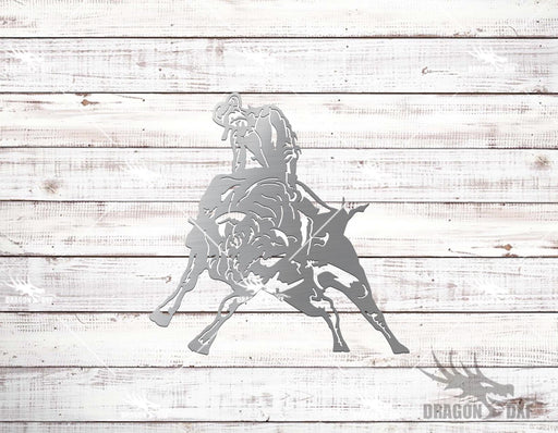 Bull Riding 15 Design - Plasma Laser DXF Cut File
