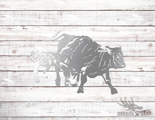 Bull Riding 20 Design - Plasma Laser DXF Cut File