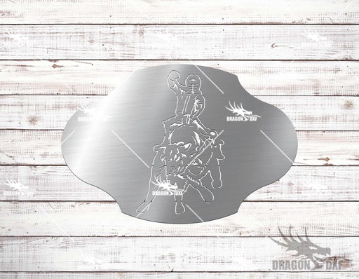 Bull Riding 8 Design - Plasma Laser DXF Cut File