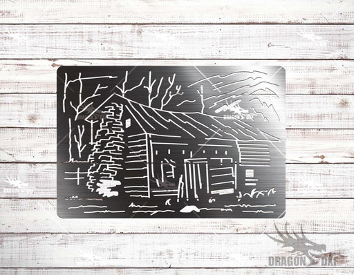 Cabin Design 4  - Plasma Laser DXF Cut File