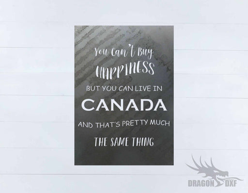 Canadian Sign 20 - DXF Download