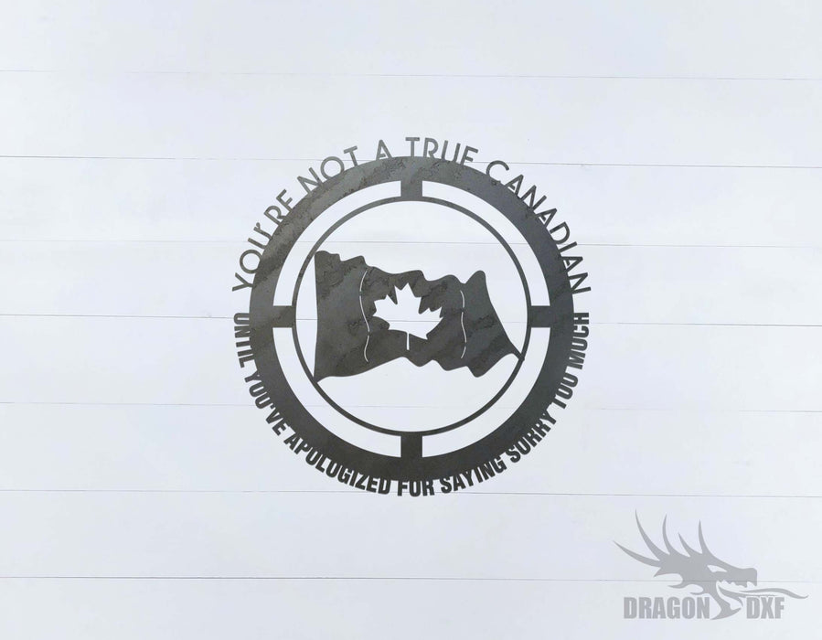 Canadian Sign 8 - DXF Download
