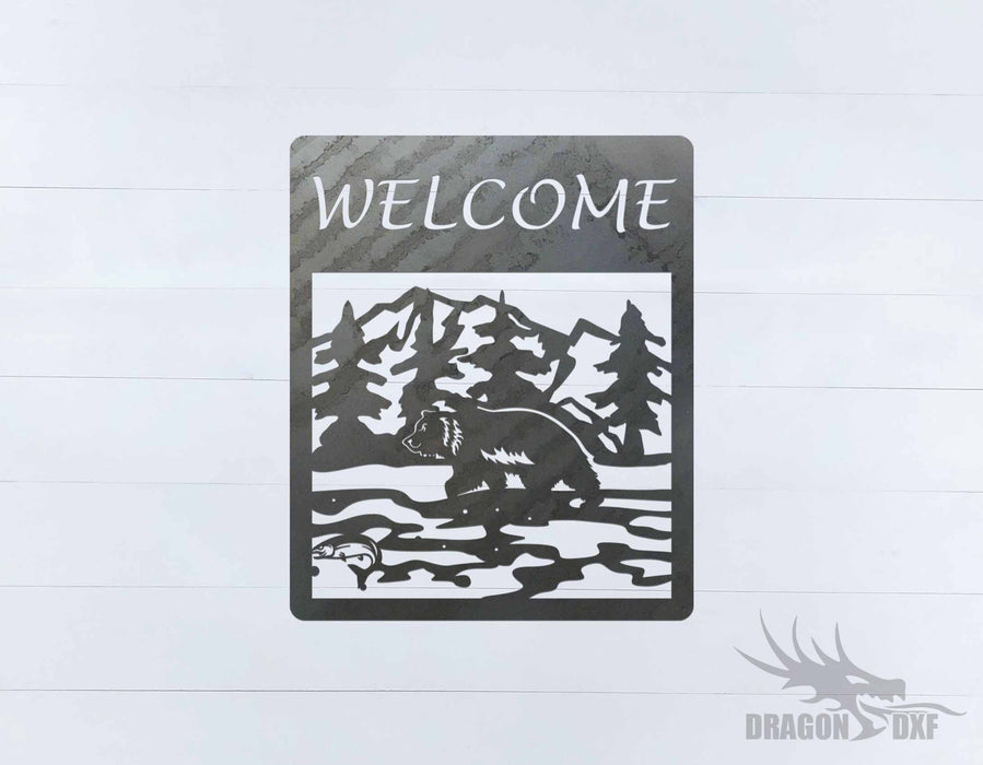 Canadian Welcome Sign 10 - DXF Download