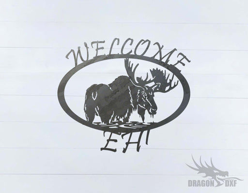 Canadian Welcome Sign 12 - DXF Download
