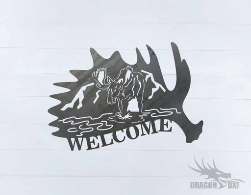 Canadian Welcome Sign 14 - DXF Download