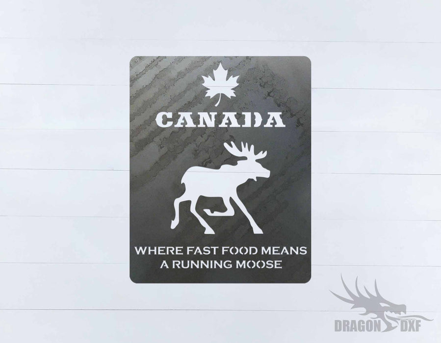 Canadian Welcome Sign 15 - DXF Download