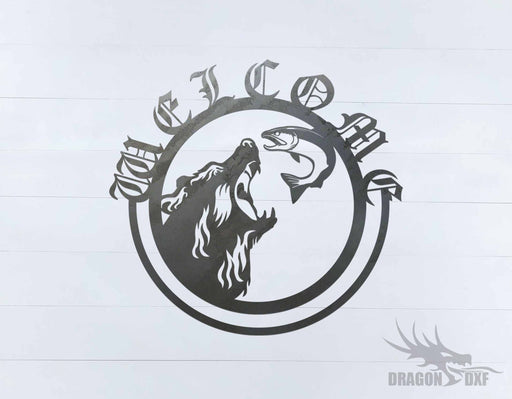 Canadian Welcome Sign 17 - DXF Download