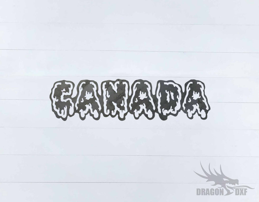 Canadian Welcome Sign 20 - DXF Download
