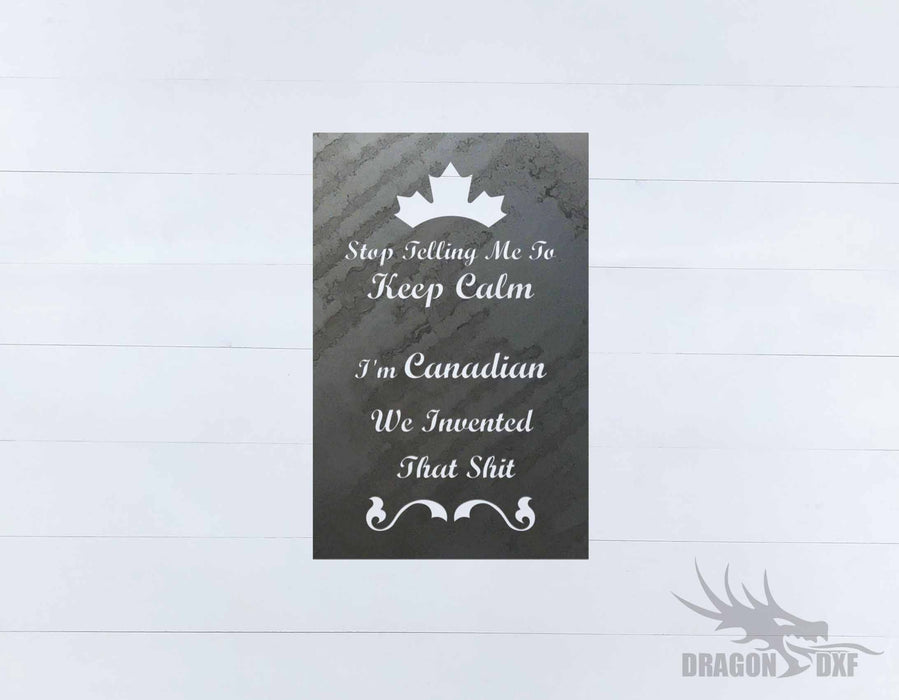 Canadian Welcome Sign 22 - DXF Download