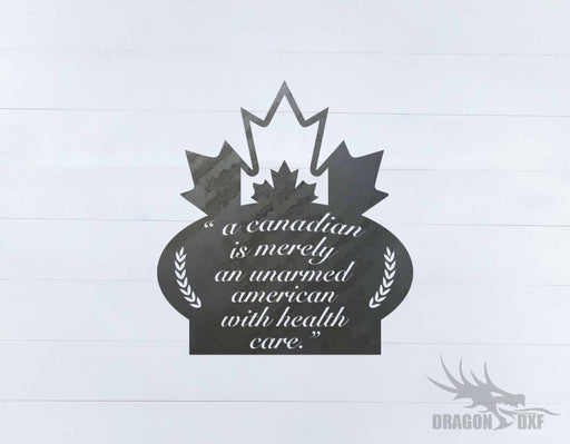 Canadian Welcome Sign 23 - DXF Download