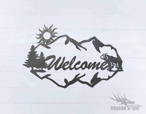 Canadian Welcome Sign 24 - DXF Download