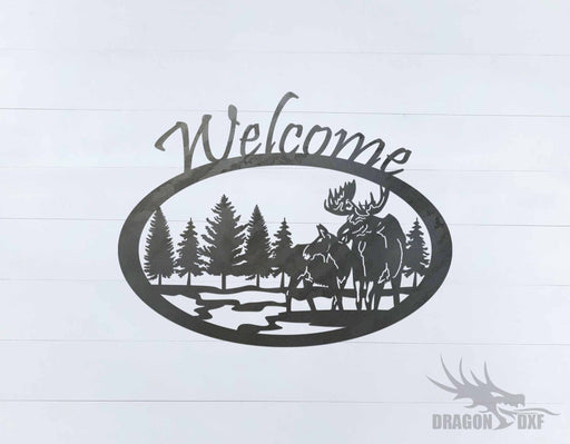 Canadian Welcome Sign 28 - DXF Download