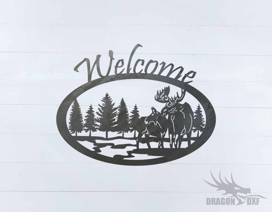 Canadian Welcome Sign 28 - DXF Download