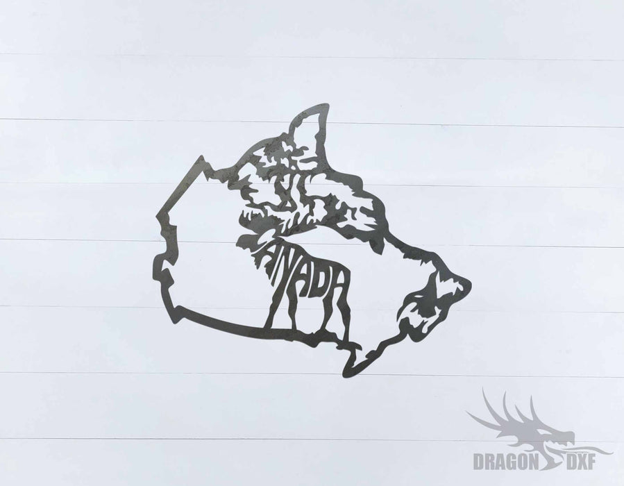 Canadian Welcome Sign 9 - DXF Download