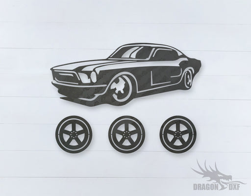 Car Wind chime 15  - DXF Download