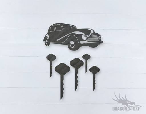 Car Wind chime 4  - DXF Download