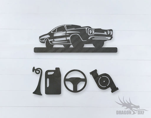 Car Wind chime 5  - DXF Download