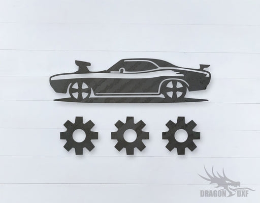 Car Wind chime 8  - DXF Download